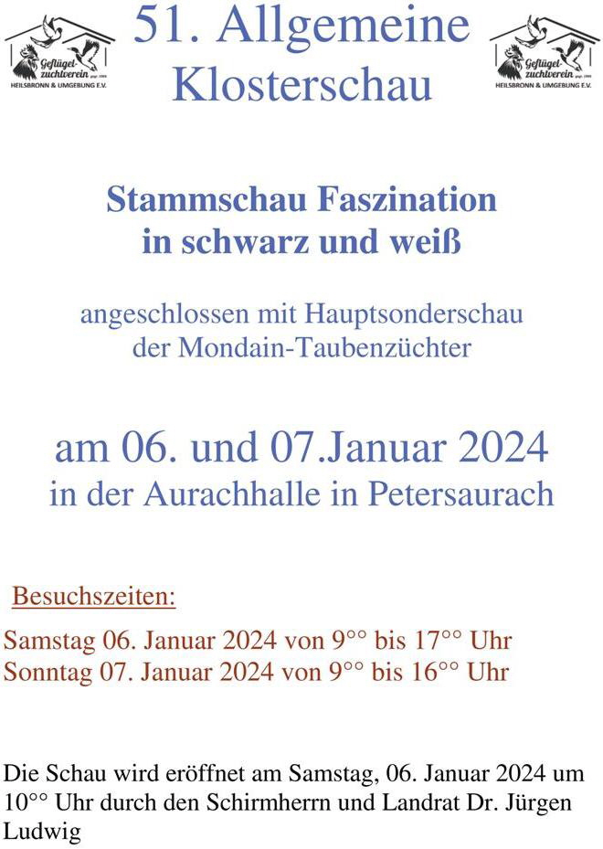 51 Klosterschau Plakat 2024